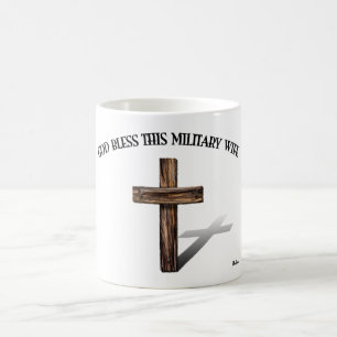 VÄLSIGNA DIG DENNA MILITÄRA WIFE med tålig kor Kaffemugg