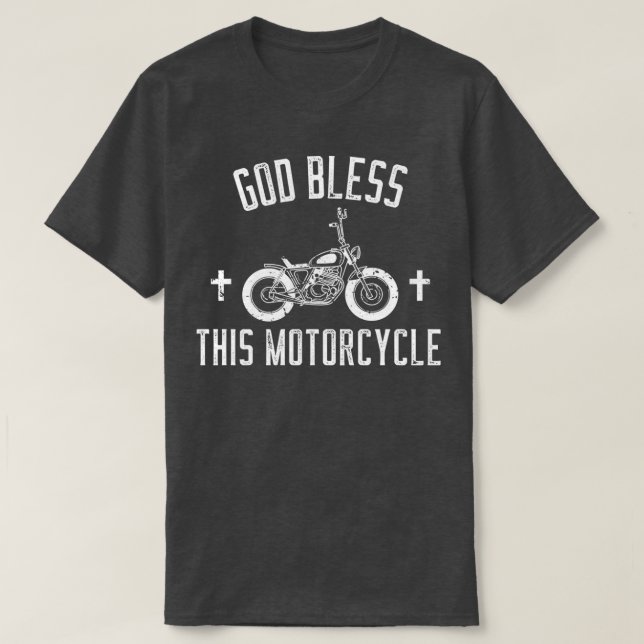 Välsigna dig Denna motorcykel T Shirt (Design framsida)
