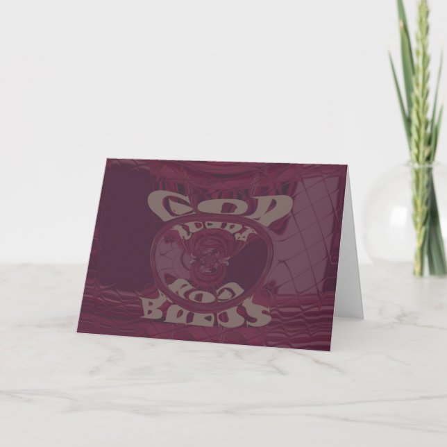 Välsigna dig du ger dig själv utskrift/design kort (Framsida)