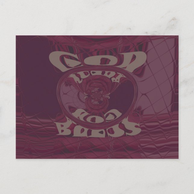 Välsigna dig du ger dig själv utskrift/design vykort (Framsida)