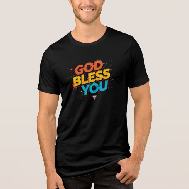 Välsigna dig du t shirt (Framsida)