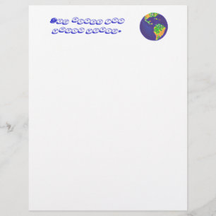 Välsigna dig i hela världen, andlig-letterhead