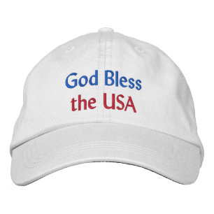 Välsigna dig i USA Embroiderade Hat Broderad Keps