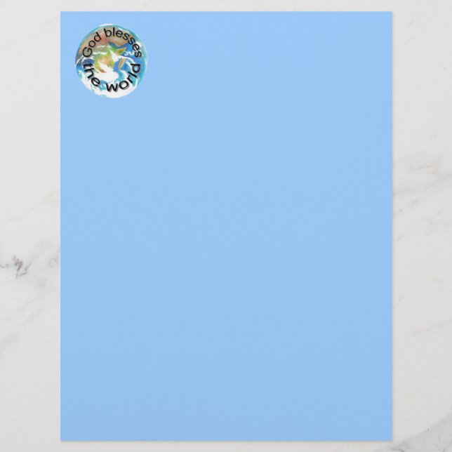 Välsigna dig i världen, andlig-letterhead (Framsida)