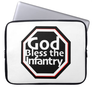 Välsigna dig: Infantry print novelty: Militär the Laptop Fodral