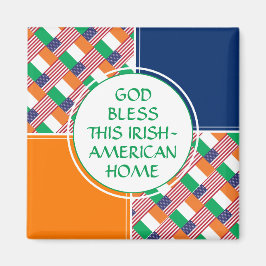 Välsigna dig Irish-American Home Magnet