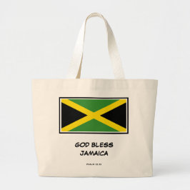 VÄLSIGNA DIG JAMAICA | Patriotic | Jamaican Flagga Jumbo Tygkasse