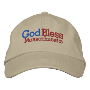 Välsigna dig Massachusetts Broderad Keps