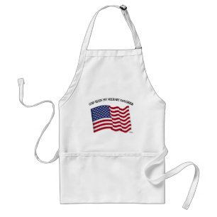 VÄLSIGNA DIG MIN MILITÄRA DAUGHTER MED USA flagga Förkläde
