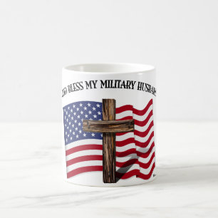 VÄLSIGNA DIG MIN MILITÄRA MAKE har tåligt kor US f Kaffemugg