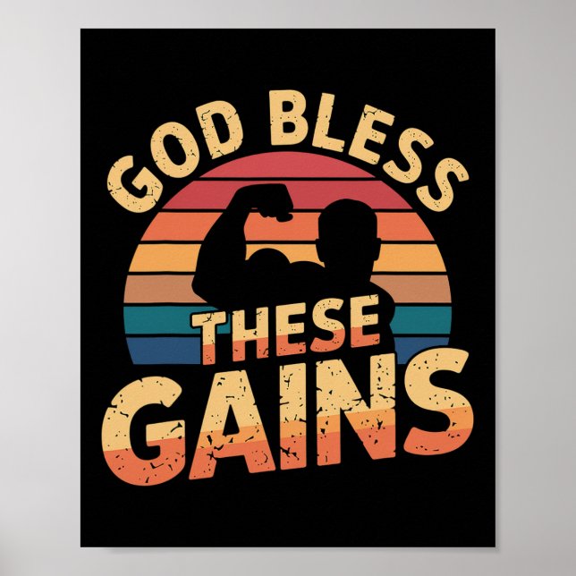 Välsigna dig: Muscle Bodybuilding — 1 Poster (Framsidan)