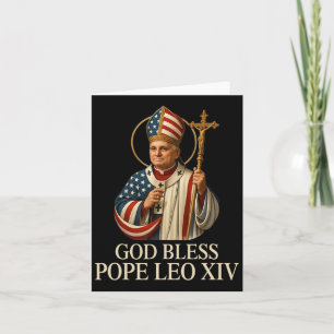 Välsigna dig Ny påve Leo Xiv katolska kyrkosamfald Kort