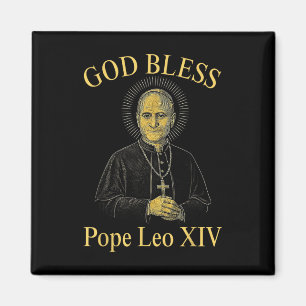 Välsigna dig Ny påve Leo Xiv katolska kyrkosamfald Magnet