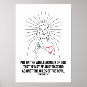 Välsigna dig och Spara dig. Sätt på Guds armar Poster