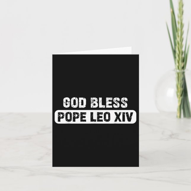 Välsigna dig Pope Leo Us Pope Leo Xiv Kort (Framsida)