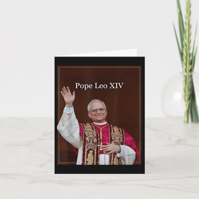 Välsigna dig Pope Leo Xiv 1 Kort (Framsida)