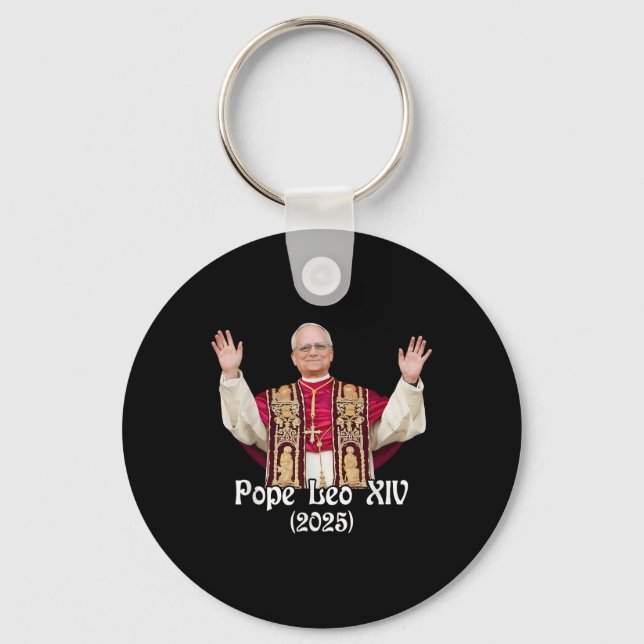Välsigna dig Pope Leo Xiv 2025 Nyckelring (Framsida)