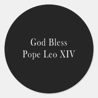 Välsigna dig Pope Leo Xiv 3 Runt Klistermärke