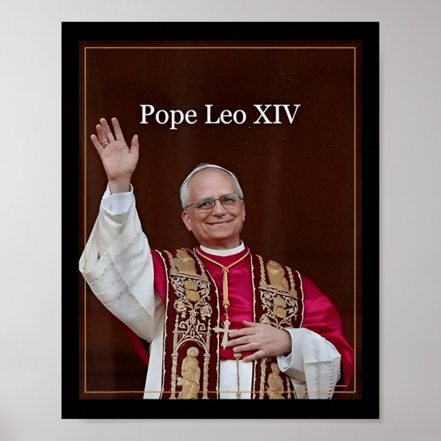 Välsigna dig Pope Leo Xiv 5 Poster (Framsidan)