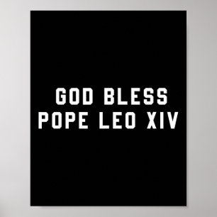 Välsigna dig Pope Leo Xiv Christian som säger cita Poster