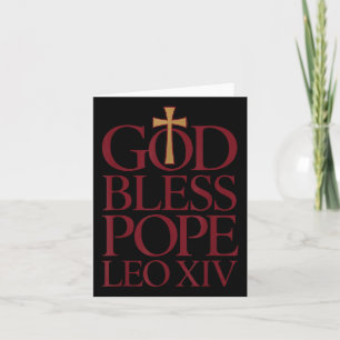 Välsigna dig Pope Leo Xiv New Pope Vatican City Ca Kort