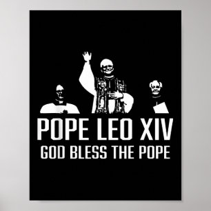Välsigna dig Pope Leo Xiv Porträtt Poster