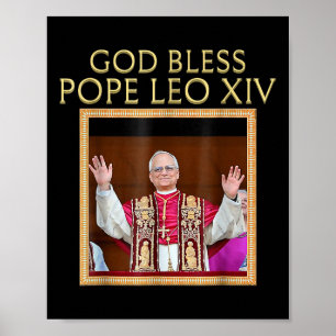 Välsigna dig Pope Leo Xiv Porträtt Poster