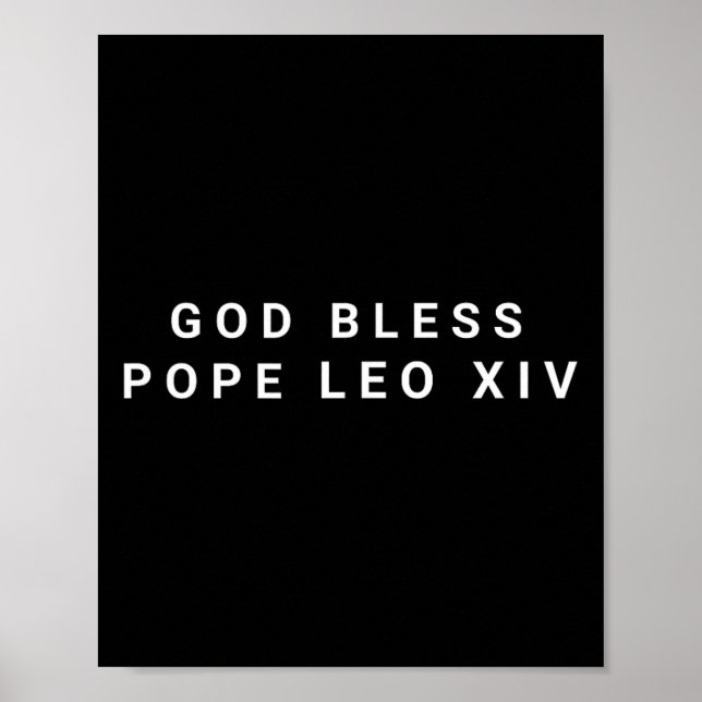 Välsigna dig Pope Leo Xiv Poster (Framsidan)