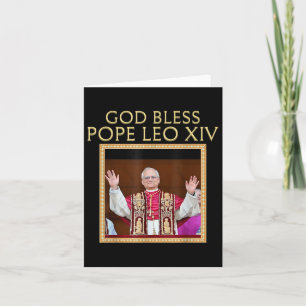 Välsigna dig Pope Leo Xiv Religiösa Porträtt Kort