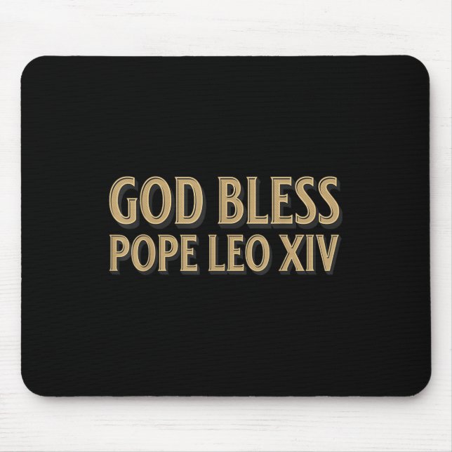 Välsigna dig Pope Leo Xiv Retro Musmatta (Framsidan)