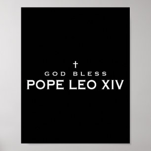 Välsigna dig Pope Leo Xiv Robert Francis Prevost P Poster
