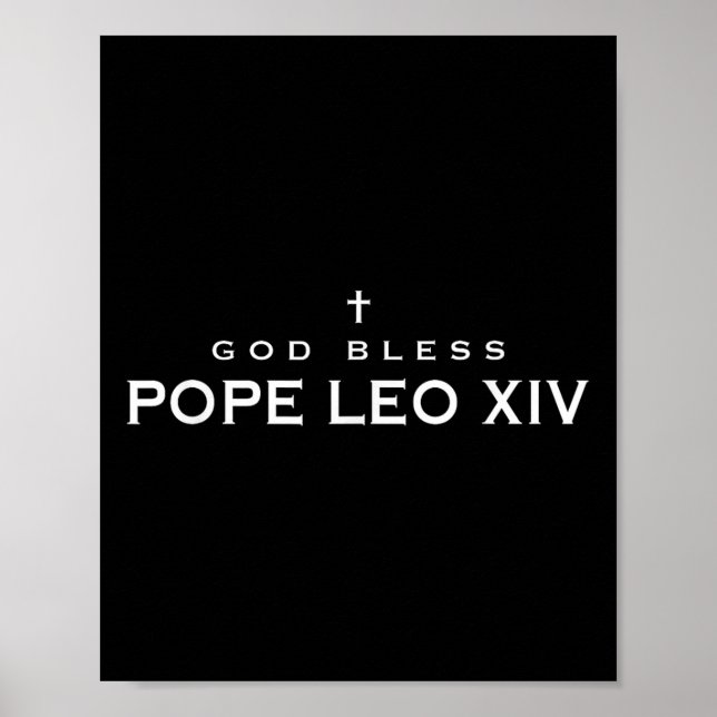 Välsigna dig Pope Leo Xiv Robert Francis Prevost P Poster (Framsidan)