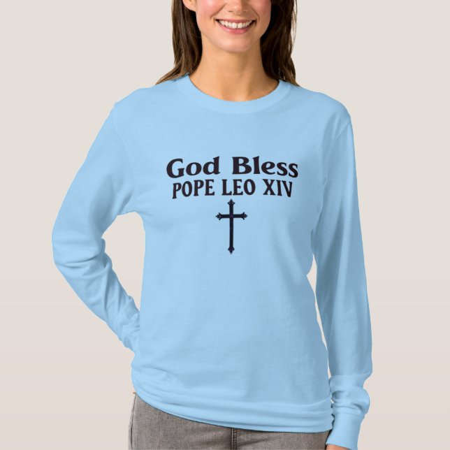 Välsigna dig Pope Leo XIV T Shirt (Framsida)