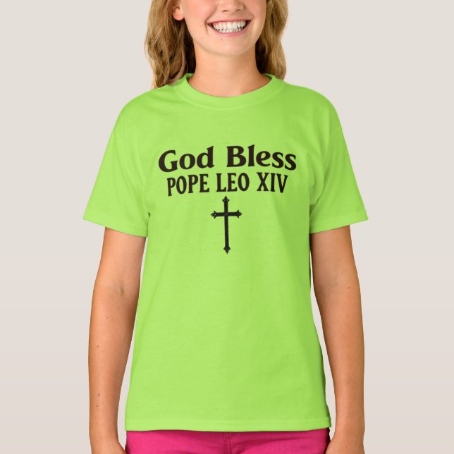 Välsigna dig Pope Leo XIV T Shirt (Framsida)
