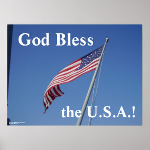 Välsigna dig poster USA!