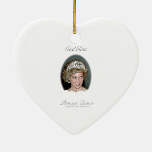 Välsigna dig Princess Diana Julgransprydnad Keramik