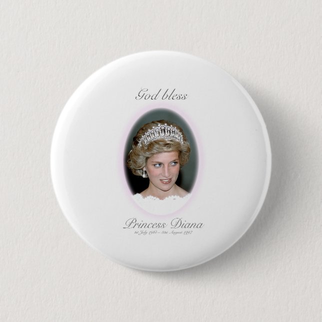 Välsigna dig Princess Diana Knapp (Framsida)