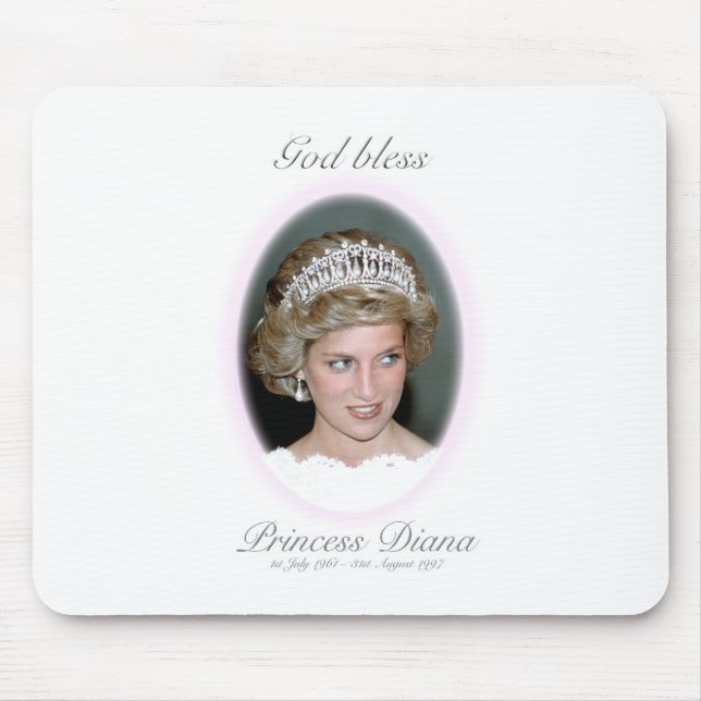 Välsigna dig Princess Diana - Minnesnamn Musmatta (Framsidan)