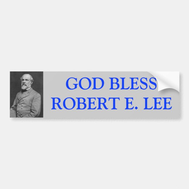 Välsigna dig Robert E Lee Bildekal (Framsidan)