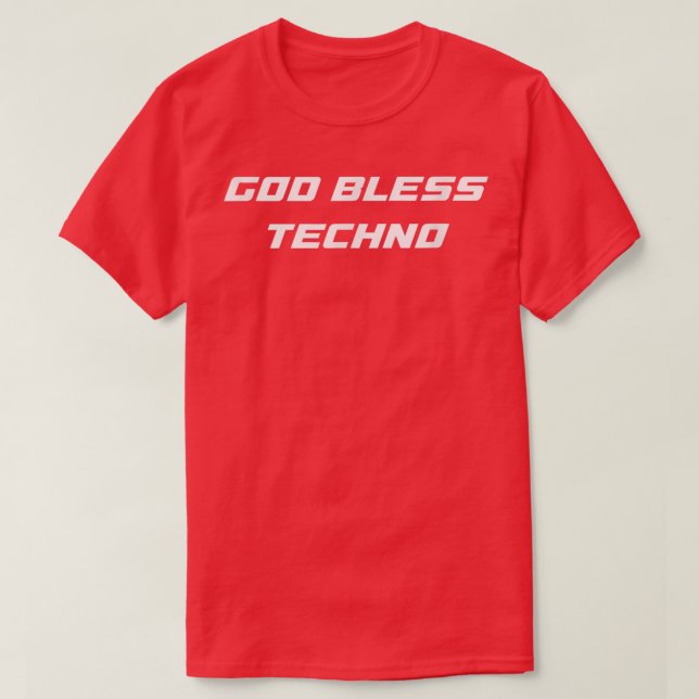 VÄLSIGNA DIG TECHNO SHIRT T (Design framsida)