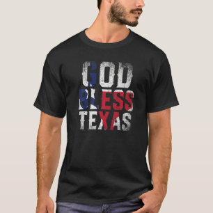 Välsigna dig Texas Flagga Patriotic Proud Texan Us T Shirt