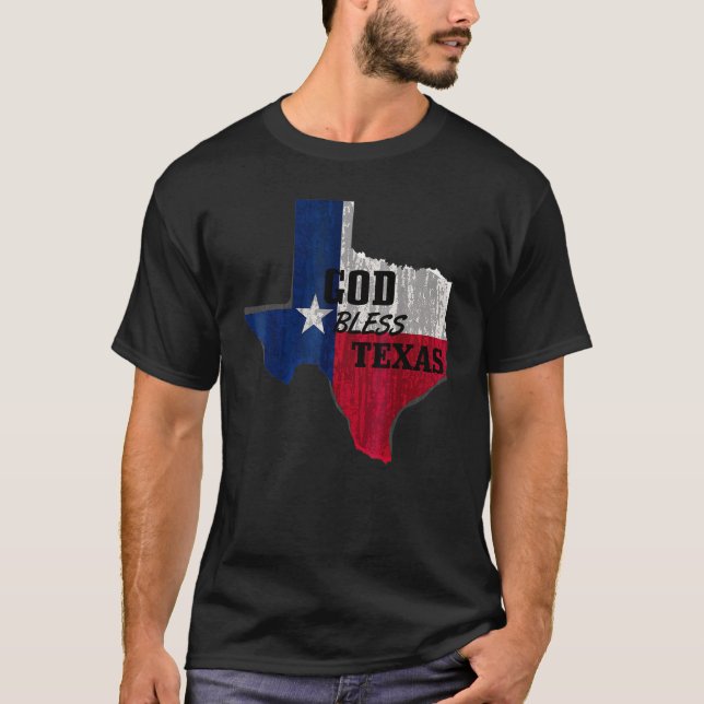 Välsigna dig Texas Proud Strong Fantastisk Ohio T Shirt (Framsida)