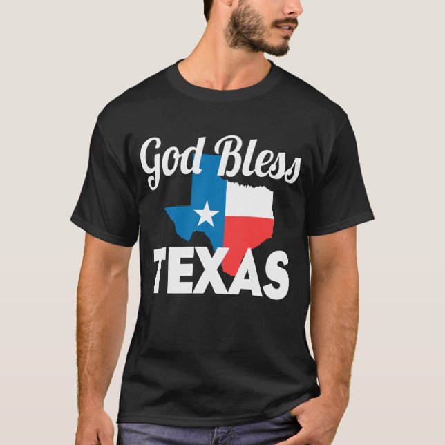 Välsigna dig Texas T Shirt (Framsida)
