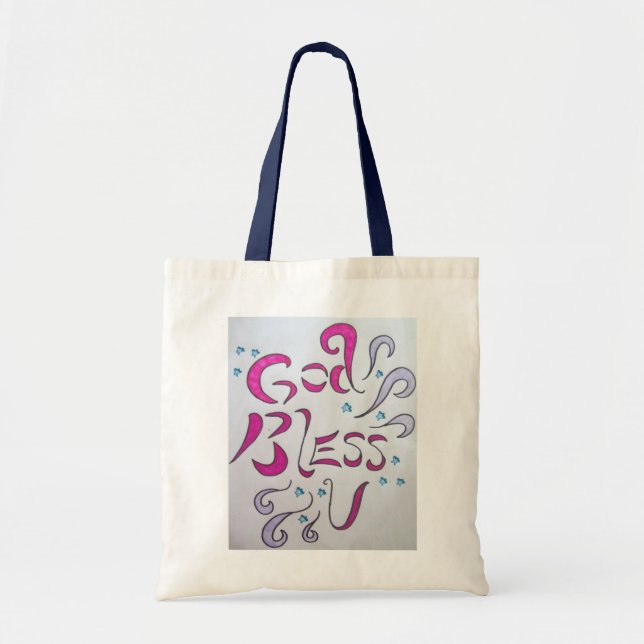 Välsigna dig U hänger lös Tygkasse (Framsidan)