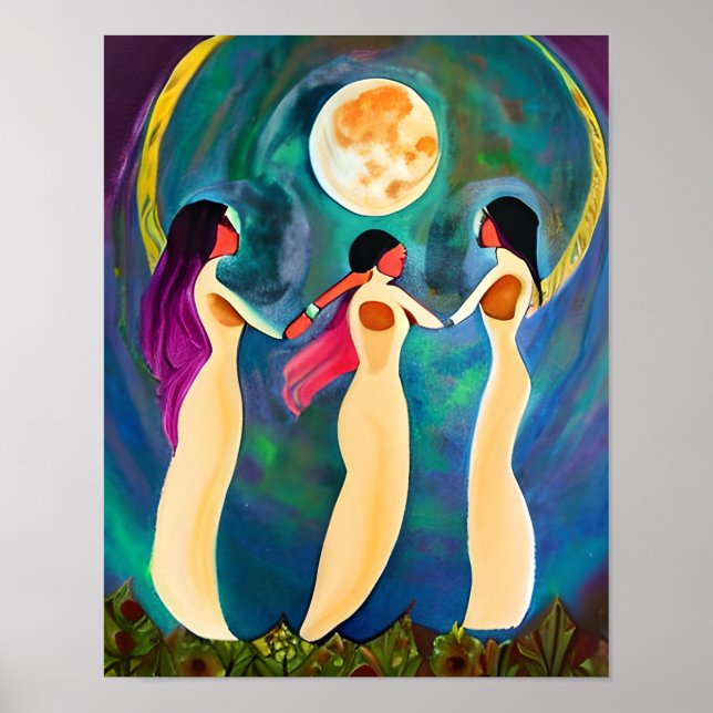 Välsigna dig under Måne Poster (Framsidan)