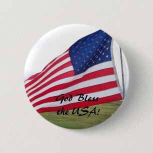 Välsigna dig USA! Knapp