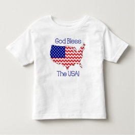Välsigna dig USA småbarnT-tröja T Shirt