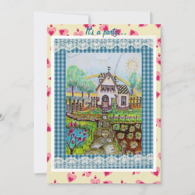 Välsigna dig vår heminbjudan inbjudningar (Framsida)