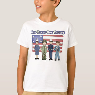 Välsigna dig våra soldater - barnT-tröja Tee Shirt