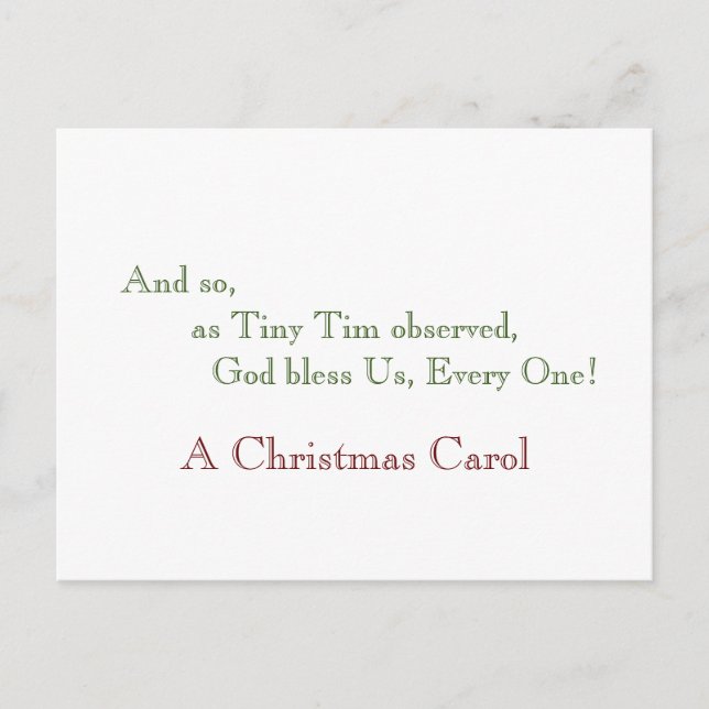 välsigna dig, varenda! Vykort (Framsida)